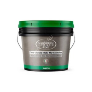 Marmorino Fine Oikos Окрашенное паропроницаемое отделочное покрытие для наружных и внутренних работ на основе известкового молока. Материал позволяет быстро и просто получить отличный декоративный эффект «под мрамор».